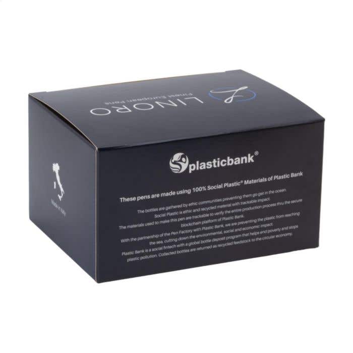 Stylo à bille Linoro Wave | Plastique océanique recyclé