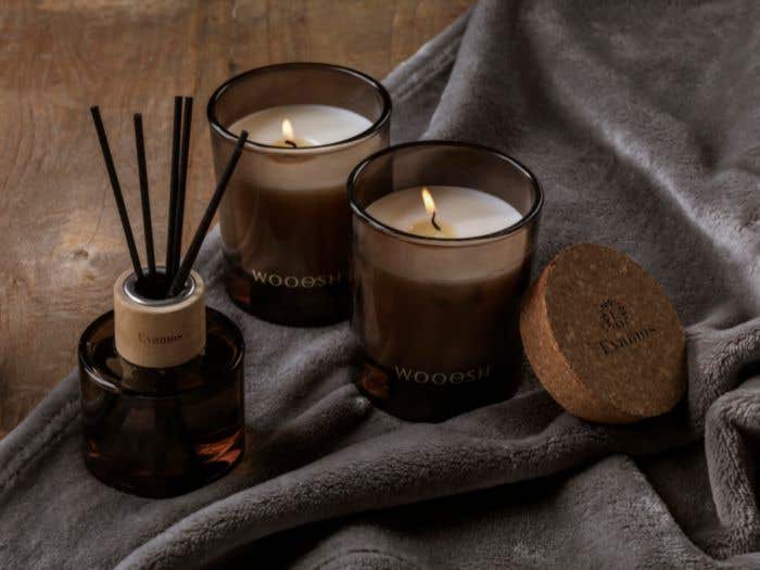 Wooosh Geurstokjes | Green Herbs | 75 ml | Glas met hout