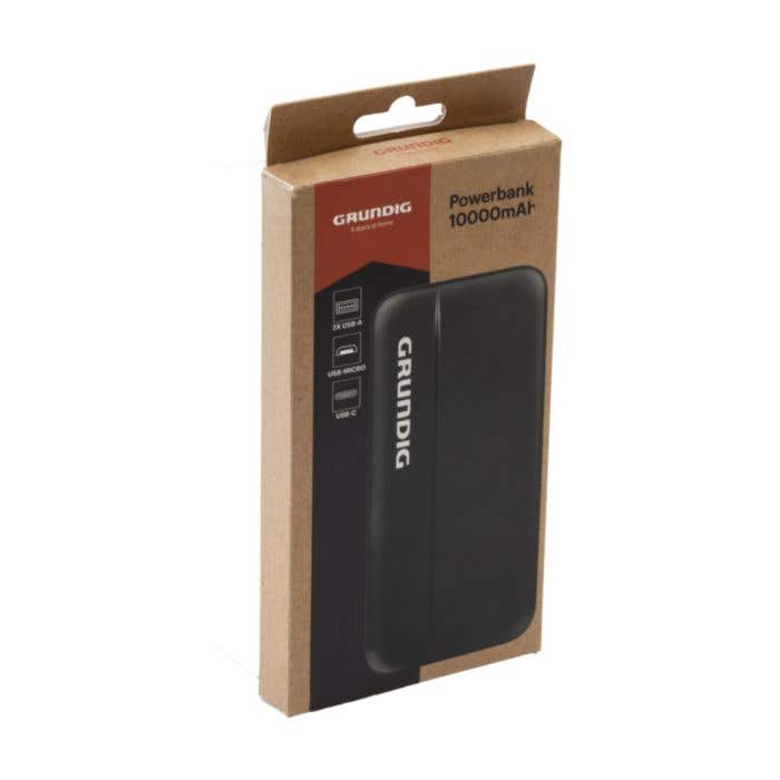 Grundig Powerbank | 10.000 mAh | Draadloos laden