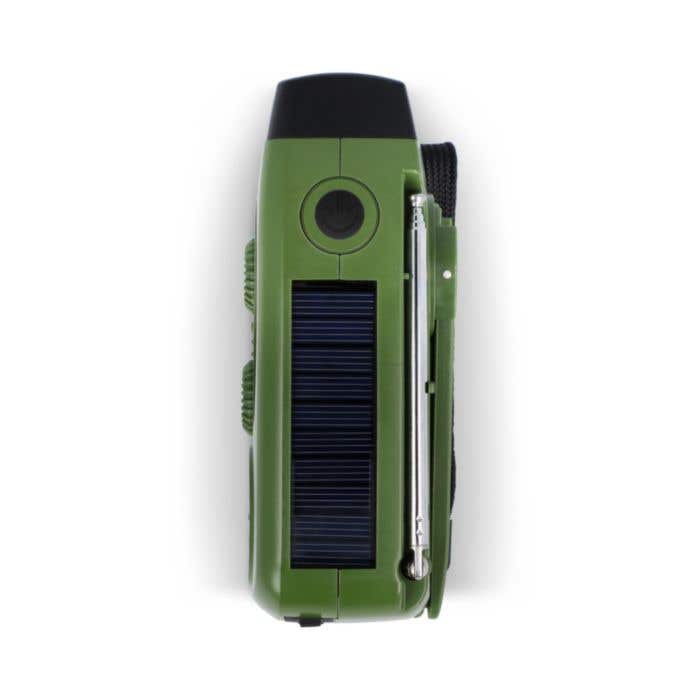 SafeSound Radio d'urgence solaire avec manivelle