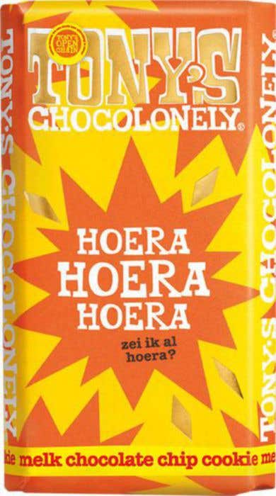 Tony's Chocolonely Chocolat au lait Chocolate Chip Cookie C'est la fête [180 grammes]