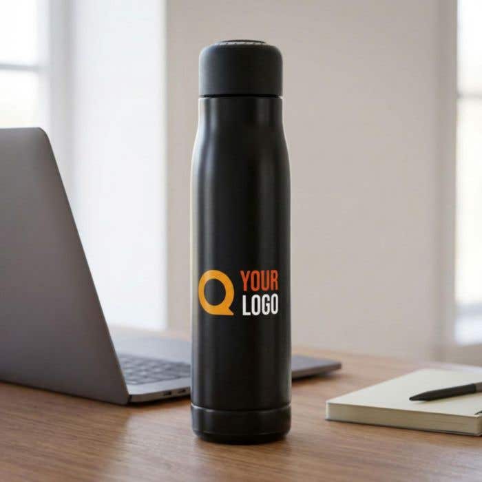 Gourde double paroi de 500 ml en acier inoxydable recyclé Solene