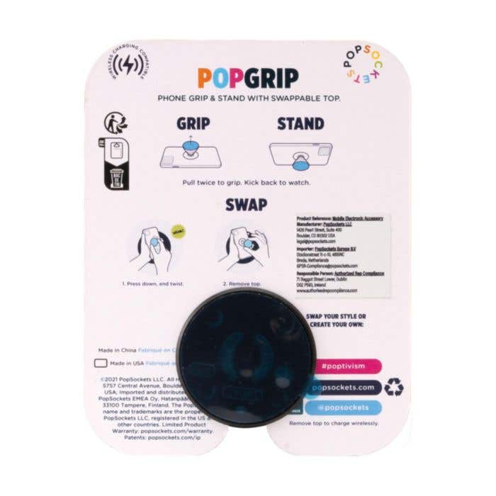 PopSockets® telefoonhouder PopGrip 2.0 | Grip & standaard | Verwisselbare PopTop