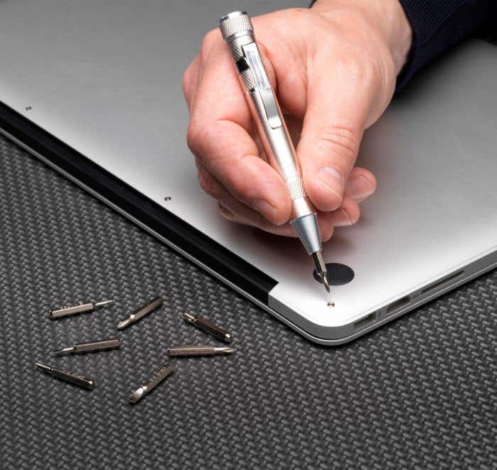 Bitpen | Aluminium | 8 bitjes | Met clip