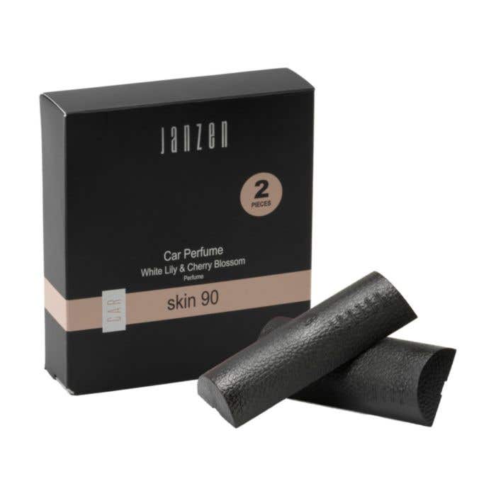 JANZEN Désodorisant voiture | Parfum: Skin 90 | Lot de 2