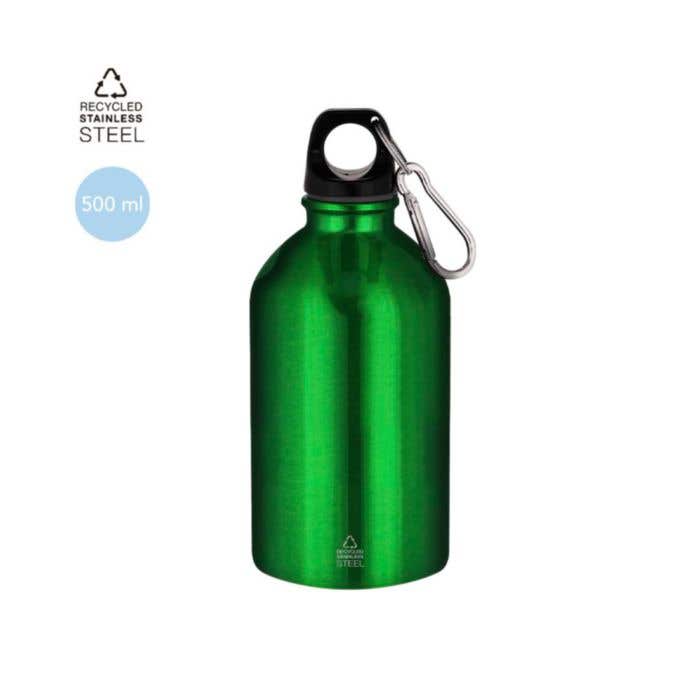 Drinkfles Beyls | Gerecycleerd RVS | Karabijnhaak