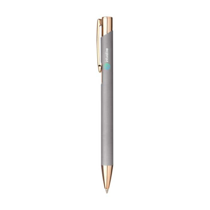 Balpen Ebony | Gerecycleerd Aluminium | Soft touch