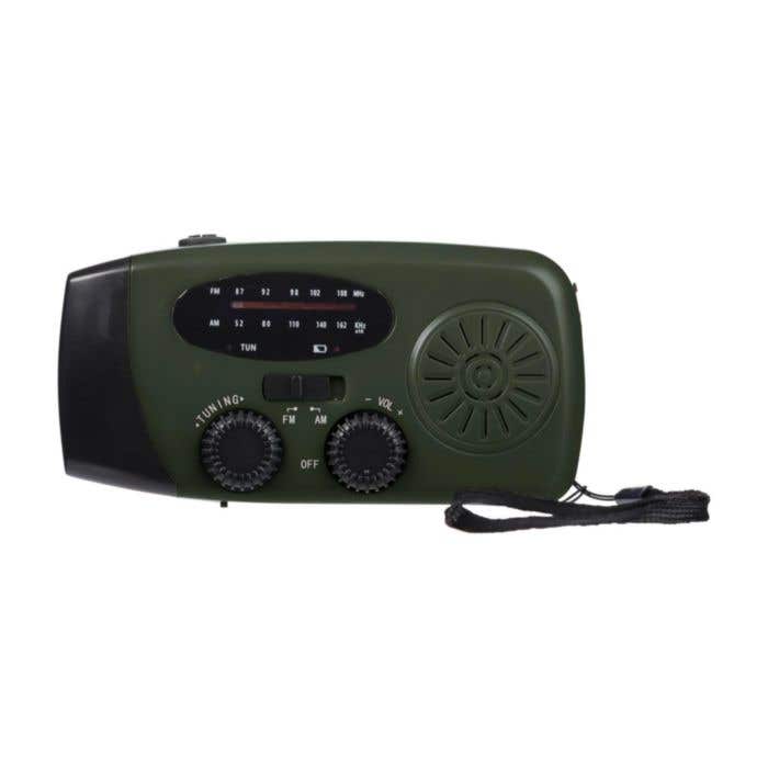 Noodradio Solan | Gerecycleerd | Solar | Powerbank | Zaklamp