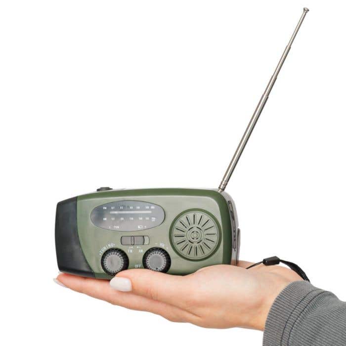 Noodradio Solan | Gerecycleerd | Solar | Powerbank | Zaklamp