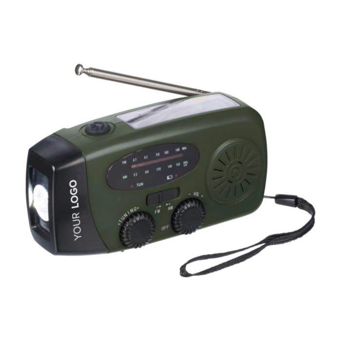 Noodradio Solan | Gerecycleerd | Solar | Powerbank | Zaklamp