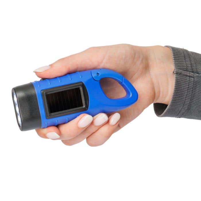 Zaklamp Kano | Gerecycleerd | Solar | Karabijnhaak