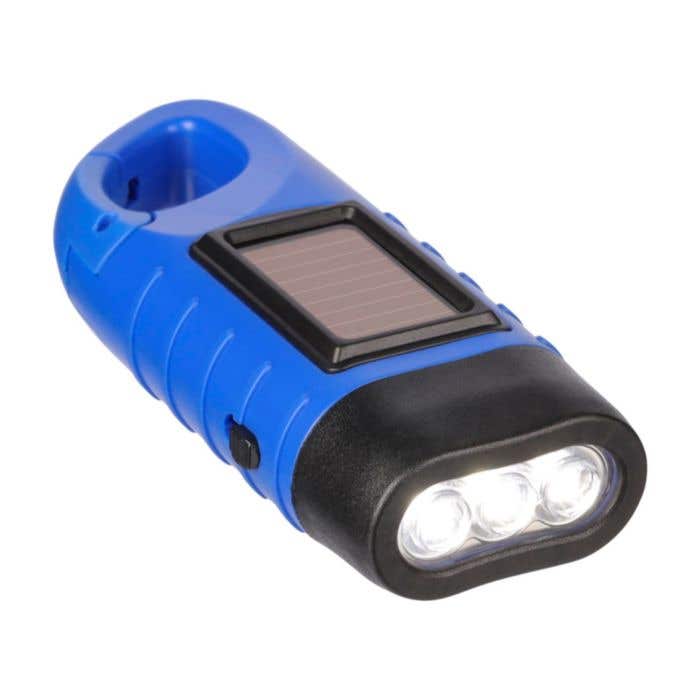 Zaklamp Kano | Gerecycleerd | Solar | Karabijnhaak