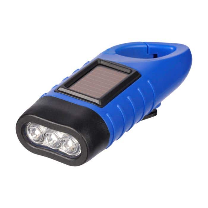 Zaklamp Kano | Gerecycleerd | Solar | Karabijnhaak