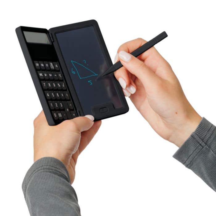 Rekenmachine Notex | Gerecycleerd | Met LCD-schrijftablet en styluspen