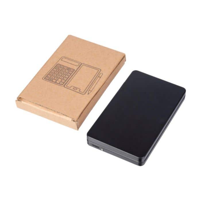 Rekenmachine Notex | Gerecycleerd | Met LCD-schrijftablet en styluspen