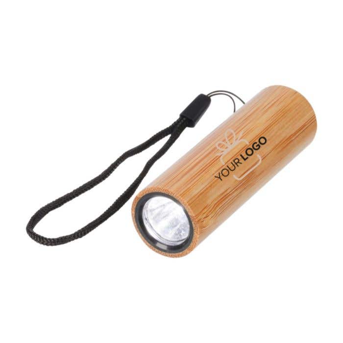Zaklamp Lumbo | FSC® bamboe | 120 lumen | Draaglus