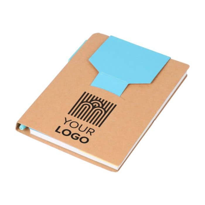 Notitieboek Quillo | A6 | Gerecycleerd | 70 pagina’s | Blanco | Sticky notes