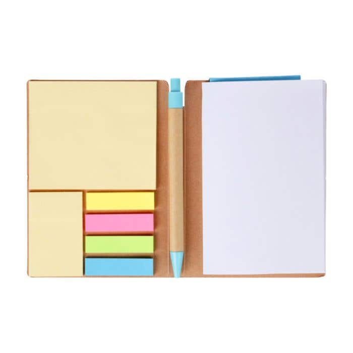 Notitieboek Quillo | A6 | Gerecycleerd | 70 pagina’s | Blanco | Sticky notes