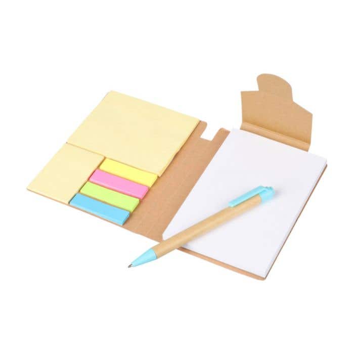 Notitieboek Quillo | A6 | Gerecycleerd | 70 pagina’s | Blanco | Sticky notes