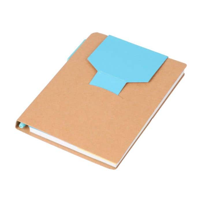 Notitieboek Quillo | A6 | Gerecycleerd | 70 pagina’s | Blanco | Sticky notes