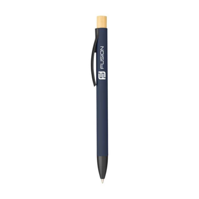 RCS Recycled Aluminium rubber push action ballpen