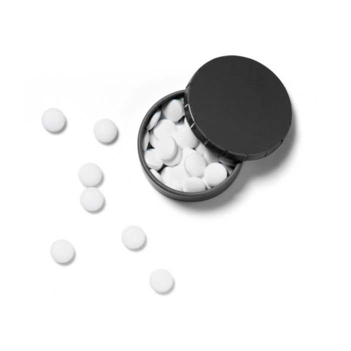 Boîte de pastilles de menthe à cliquer