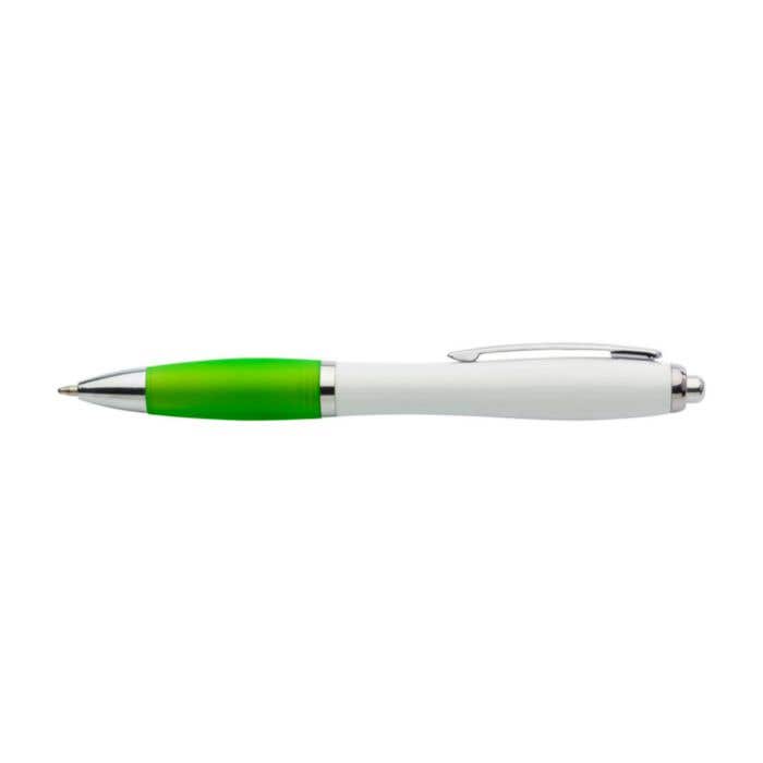 Balpen White Lac | Gerecycleerd | Gekleurde soft grip