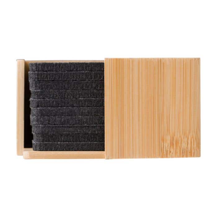 Ensemble de sous-verres en feutre rPET Lawrence