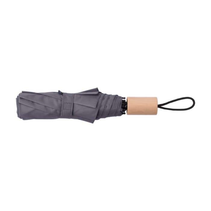 Paraplu Brooklyn | Ø 97 cm | Gerecycleerd | Opvouwbaar | Houten handvat