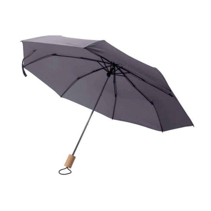 Paraplu Brooklyn | Ø 97 cm | Gerecycleerd | Opvouwbaar | Houten handvat