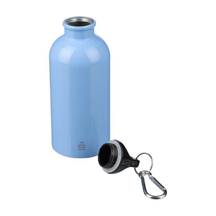 Drinkfles Sable | 400 ml | Gerecycleerd RVS | Enkelwandig | Karabijnhaak