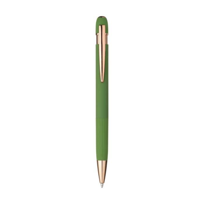 Recycled RCS Certified Rubberized Aluminum Ball Pen