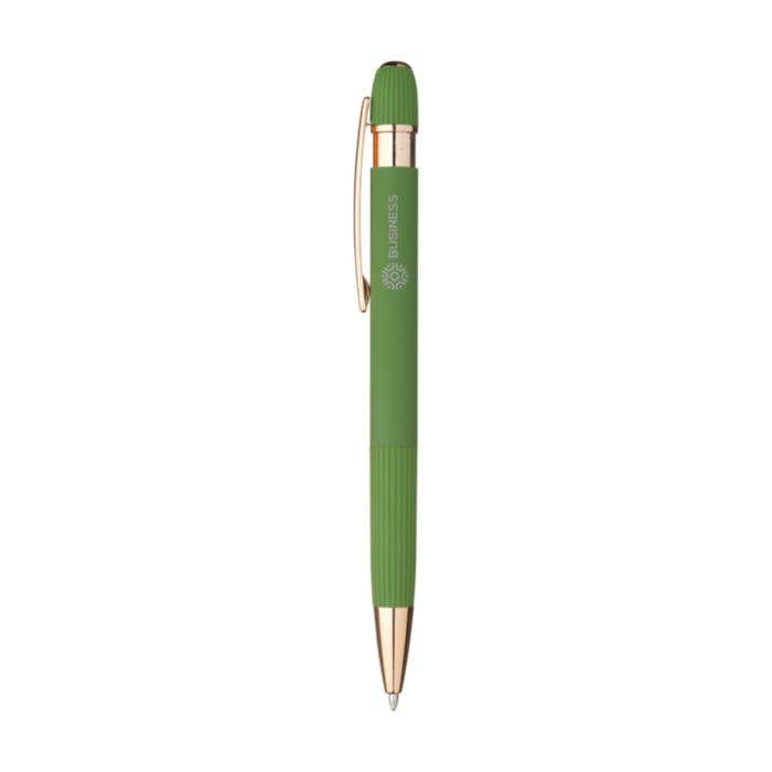 Recycled RCS Certified Rubberized Aluminum Ball Pen
