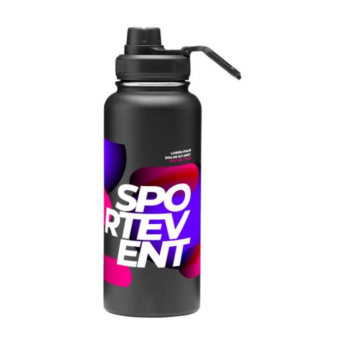 Double Wall SS Vacuum Insulated Bottle with small and square handle