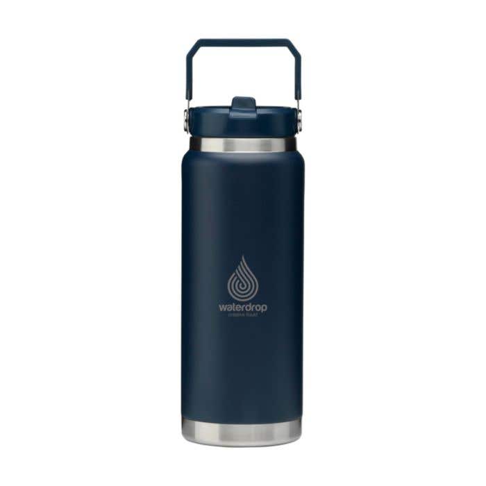 Thermosfles AnthronSquare | 900 ml | Gerecycleerd RVS | Met rietje