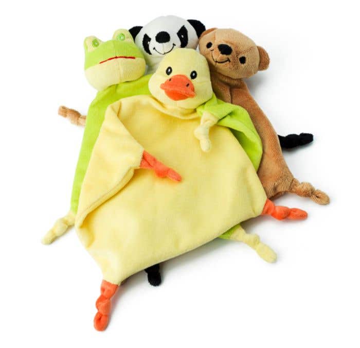 Knuffeldoekje Ameila | Verschillende dieren | Geborduurde details