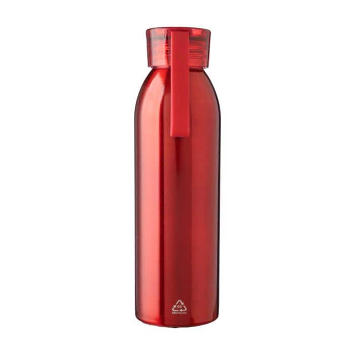Drinkfles Cindy | 650 ml | Gerecycleerd RVS | Enkelwandig | Draagband