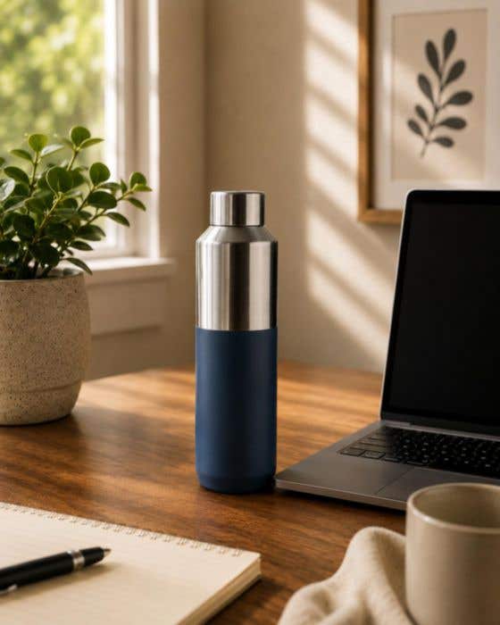 Drinkbeker Esen | 600 ml | Gerecycleerd RVS | Dubbelwandig