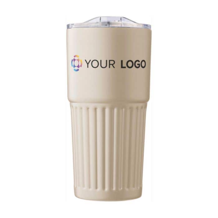 Mug double paroi en acier inoxydable recyclé de 500 ml Kael