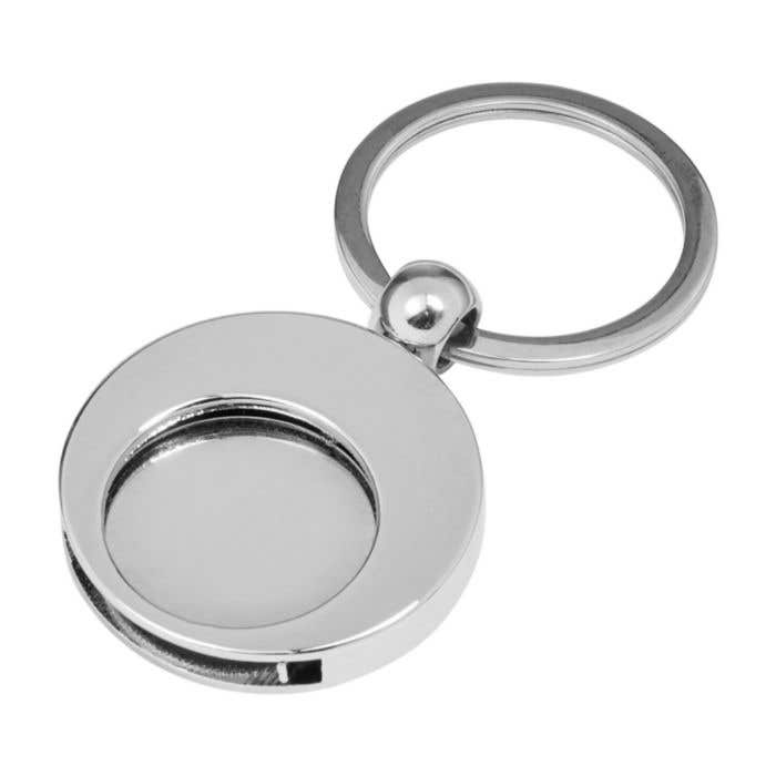 Porte-clés avec jeton de chariot de supermarché