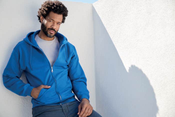Gildan hooded vest Full Zip Heren