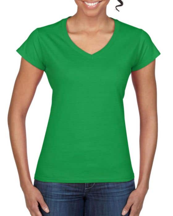 Gildan t-shirt Soft Style V-neck for her