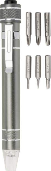 Ensemble tournevis avec petite lampe