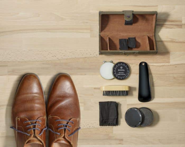 Ensemble pour cirer les chaussures de 5 pièces