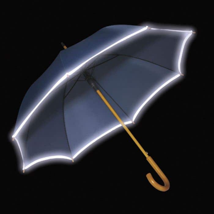 Parapluie avec bande argentée