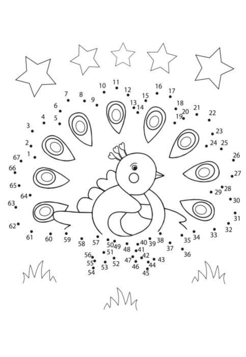 Coloriage relier les points