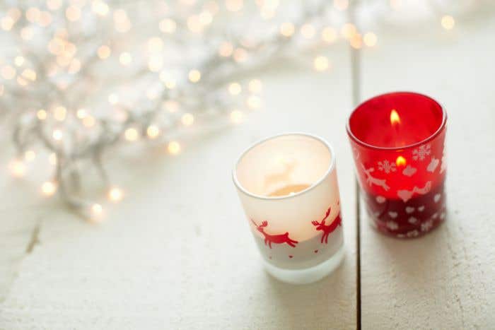 Bougie de Noël Verre