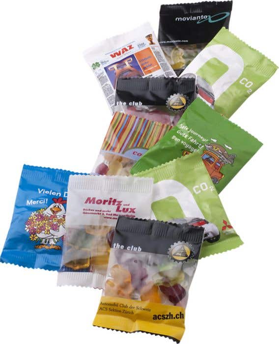 Gommes aux fruits dans un sachet