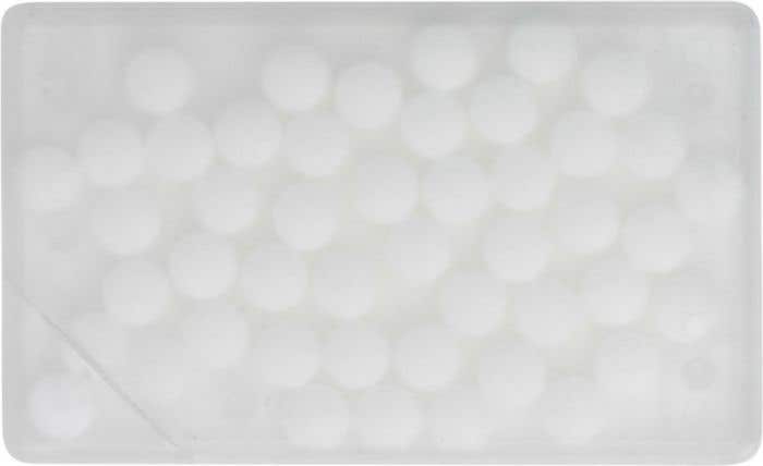 Mintcard avec pastille de menthe sans sucre