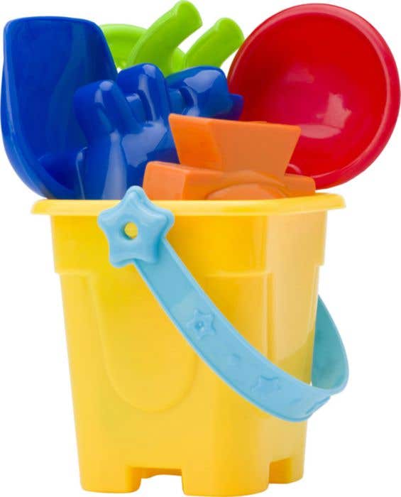 Petit seau de plage, 7 pièces